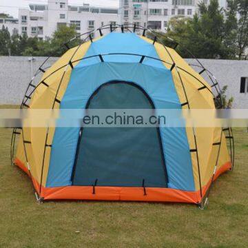 Outdoor Pop Up Fiberglass Family Camping Tent Cot