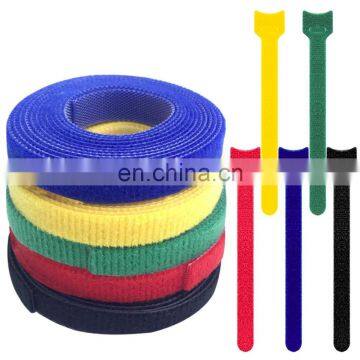Manufacturer Custom Self Locking Adjustable Hook Loop Nylon Cable Tie With Label photo-4