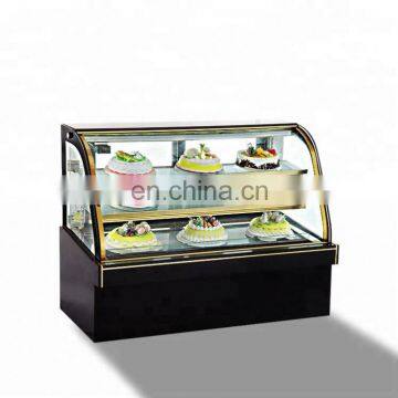 Double/Single Arc Refrigeated Display Showcase Cake Sweeties Cooler Dessert Showcase