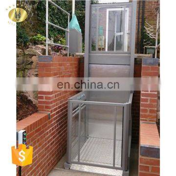 7LSJW Shandong SevenLift new design disable home elevator vertical wheelchair lift for stair