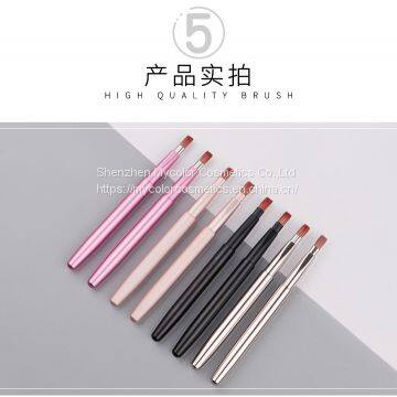 Portable Mini Lip Brush Cosmetics Retractable Brush photo-3