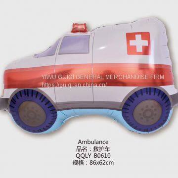 foil balloon ambulance  balloon mylar balloon helium balloon pink decoration balloon