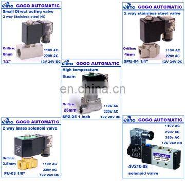 Manfacturer NO NC 2 ways 3 ways normally closed and normally open 110v electric air latchi invensys solenoid propane valve