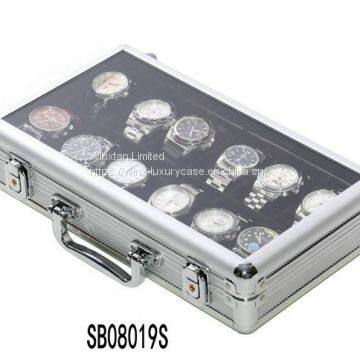 luxury aluminum 12 slot watch box,watch case,watch storage box for men with a show top From Manufacturer Winx Foshan,Guangdong,China Supplier