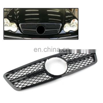 01-07 Front Grill Gloss Black C230 C320 C240 For Mercedes Benz C-Class W203 S203