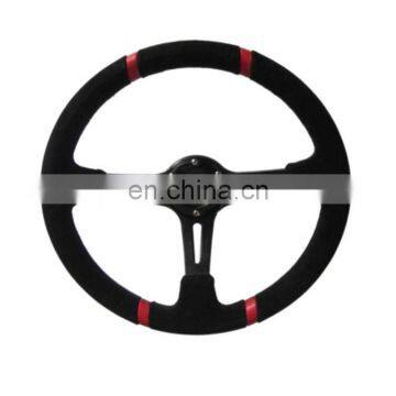 Hotsale high performance of car black wood steering wheel