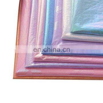 2020 hot sale Nylon taffeta 20D 380t taffeta Bronzing PU foil print fabric for down jacket