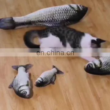 Simulation Plush Catnip Fish Toy for Cat Playing Training Tool Cats Pets Mint Fish Chew Toys Cat Rest Bite Pillow Scratch Board