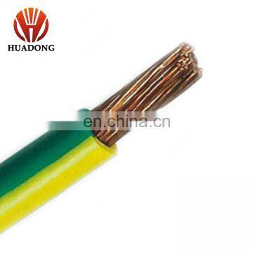 Earthing cable THW wire 8awg 10awg 12awg Black Blue fine copper 300V PVC insulation standard dry/wet use 75 celsius