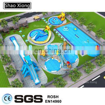 Commercial Outdoor Funny Summer Amusement Water Games Inflatable Water Pools Park Playground Equipment