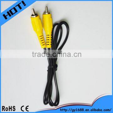 Single Audio/Video RCA Phono Cable Extension Cable for Car 1m