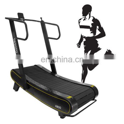 Manual Mechanical equipment fitness for  home &commercial use  Self Powered Curved treadmill & air runner with easy transport