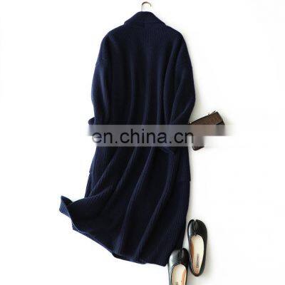 Женский зимний теплый и толстый кардиган из рябного вязаногоCashmere photo-2