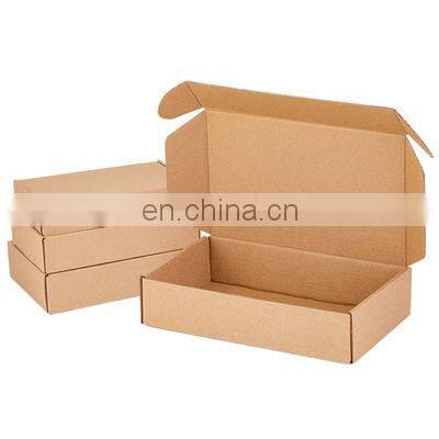 Recycled Material cheap brown kraft shipping paper box for