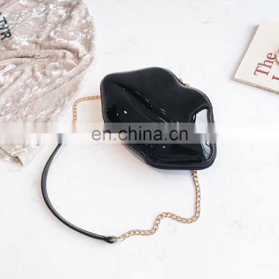 High Quality Fashion Lips, Pu Ladies Day Clutch Bag Chain Purse Shoulder Bag Handbag Women's Crossbody Mini Messenger Bag/ photo-4