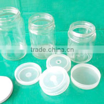 many kinds of clear Tissue culture vessels with plastic lids