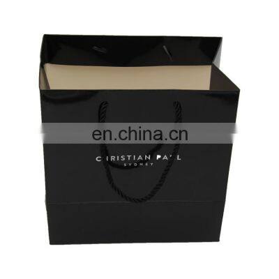 Boutique Designed Cute Transparent Premium Luxury Personalized Paper Bag With Ribbon photo-5