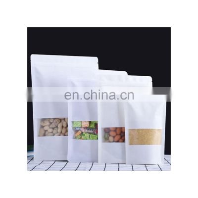 Manufacturer Well Made Different Capacities White Kraft Paper Bag With Window