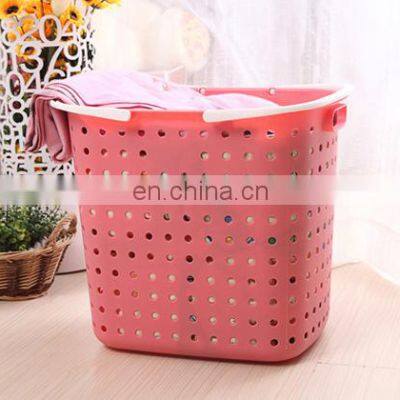 Quality Industrial Home Center Felt Organizer Pink Space Saver Laundry Basket Plastic Storage