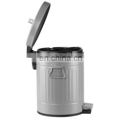 Wholesale Kitchen Waste Bins Hand Lifting Standing Waste Recycling Bin Embossed Food Waste Can Trash Bin photo-2