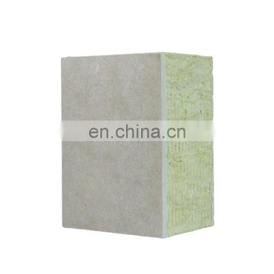 Low Cost Lightweight Roofing Factories Manufacture Roof Building Insulated Fibre Cement Concrete Rock Wool Sandwich Panel