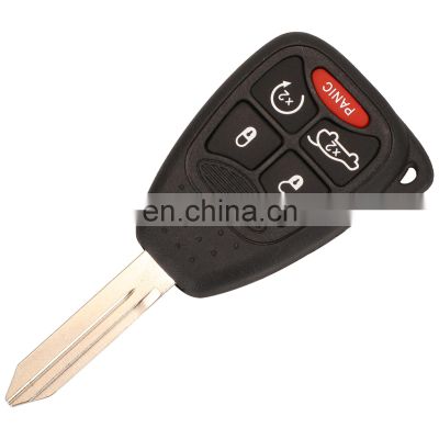 315 /433 Mhz ID46 Chip 5 Buttons Car Remote Key Fob Cover For Chrysler Dodge Avenger Charger Durango Jeep Commander