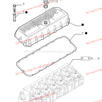 FPT IVECO CASE Cursor13 F3BE0684A B001 504003647 CYLINDER HEAD COVER 504041315