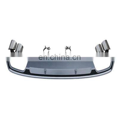 S7 Diffuser With Tailpipe for Audi A7 Ordinary Edition Refit to Audi A7 S Line High Quality Rear Bumper Diffuser 2016-2018 photo-2