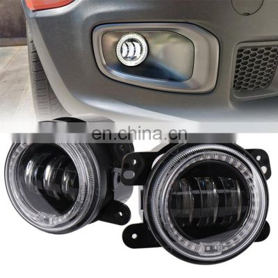 JK JL TJ 30W White CREE Led Chip 4 inch fog light Round  for Jeep Wrangler