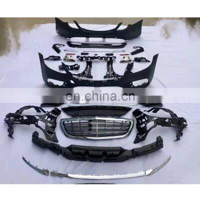 S450 AMG body kit for W222 include front bumper with grille rear bumper with tip exhaust for Mercedes benz S-class 2014-2020