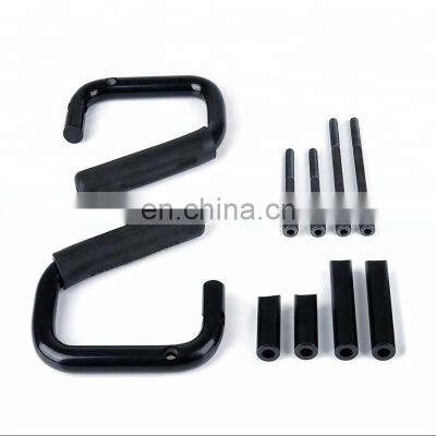 4PCS Front and Rear Grab Handles Bars Solid Steel For Jeep Wrangler JK YJ