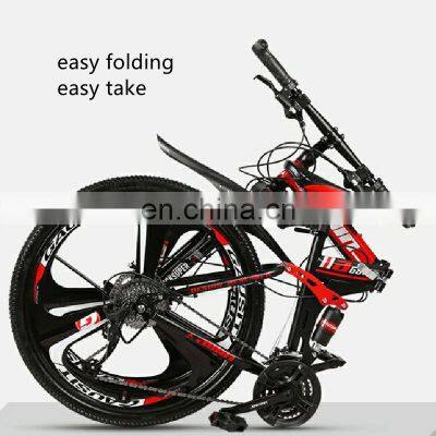 Made in China good quality Adult popular aluminum stock exercise beach cruiser city mountain folding bicycle for sale