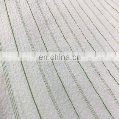 2022 Hot Sale Industry Stock Lot Jacquard Seersucker Rayon Polyester Spandex Fabric photo-2