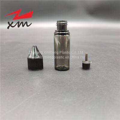 PET 10ml vape anti-theft PET E-liquid plastic childproof oil ink squeeze bottle tip lid 10ml 30ml 50ml  liquid juice eye dropper bottle