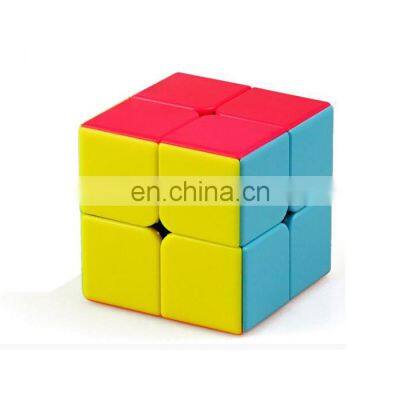 2x2x2 simple color 5x5x5cm educational plastic folding solid colorful 2 layers magic cube