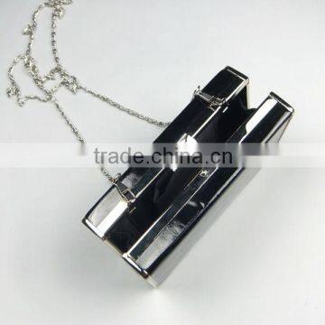 New fashion !Wholesales European style minaudiere clutch box with chian handle