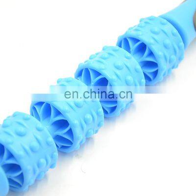 Female Handheld Quality Self Yoga Massage Body Stick Roller Back Muscle Massage Roller Stick photo-5