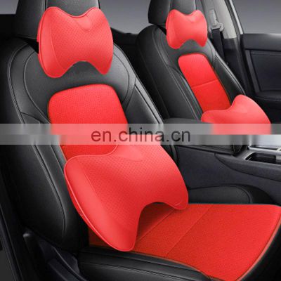 automotive parts interior accessories Red Memory Foam Version Imitation fiber leather car 360 degree seat cover