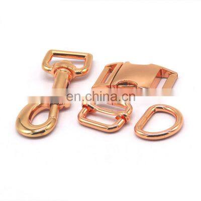 20mm Metal Accessories D Rings Adjustable Slide Quick Release Buckles Dog Clips For Dog Collar And Dog Leash photo-4