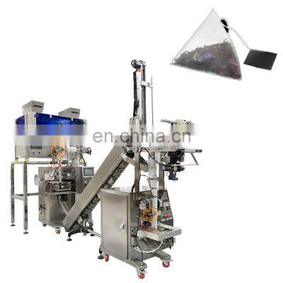 Automatic tea bag packaging machine pyramid tea bag packing machine triangle tea bag packing machine