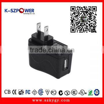 2016 F-series 6W K-051000 5v 0.5a 5v1a usb power adapter