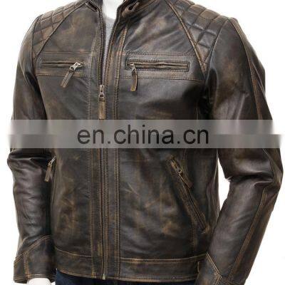 High Quality Sheep Leather Fashion Jacket Men photo-4