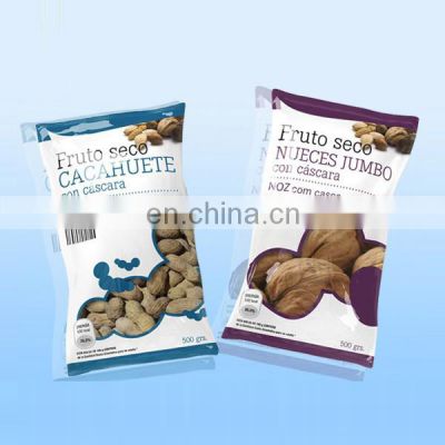 plastic dried fruit package bag/custom logo plastic bags for candied nuts wholesale dry bag