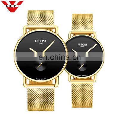 NIBOSI Brand Luxury Lover Watch Pair Waterproof Men Women Couple Watch Quartz Wristwatch Male Female Bracelet Relogio Masculino