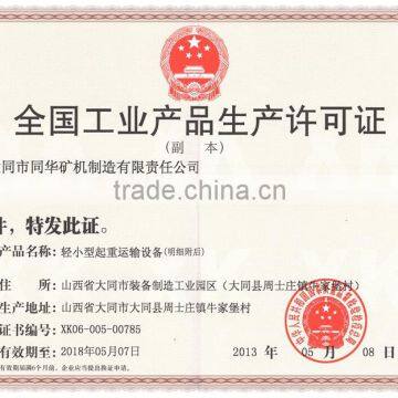 The national industrial products production licens