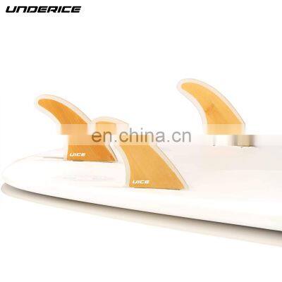 OEM ODM Colorful Eco 3-piece Detachable SSUP Carbon Fin Honeycomb Fiberglass Carbon Fiber Surfboard Fins for Surfing