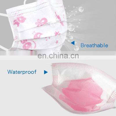 Cartoon Color Children's Face Masks Disposable Face Mask 3 Ply Disposable Earloop photo-5