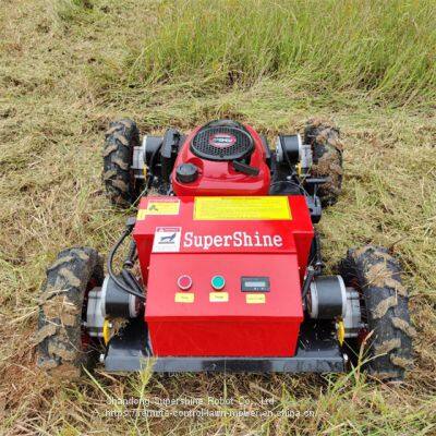 robot lawn mower with remote control, China remote control tracked mower price, robot lawn mower for hills for sale