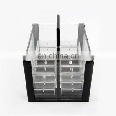 Cost Effective Transparent Premium 600 Casino Acrylic Rack Set Tray Poker Chip Cases photo-2