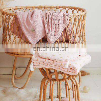 High Quality Rattan Cot Kid's Bassinet, Crib For Baby Wicker Nursing Furniture Wholesale Vietnam Supplier photo-5